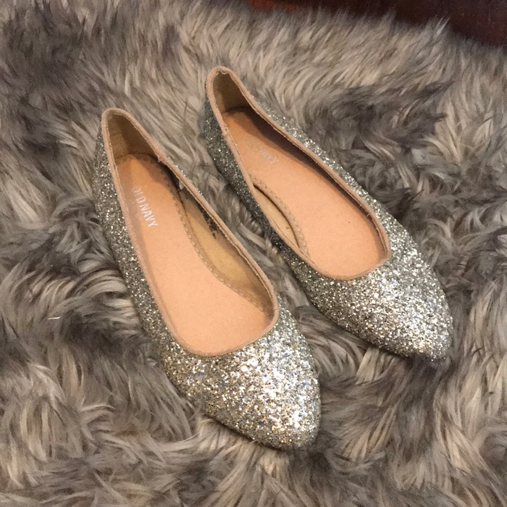 Glitter sequin flats